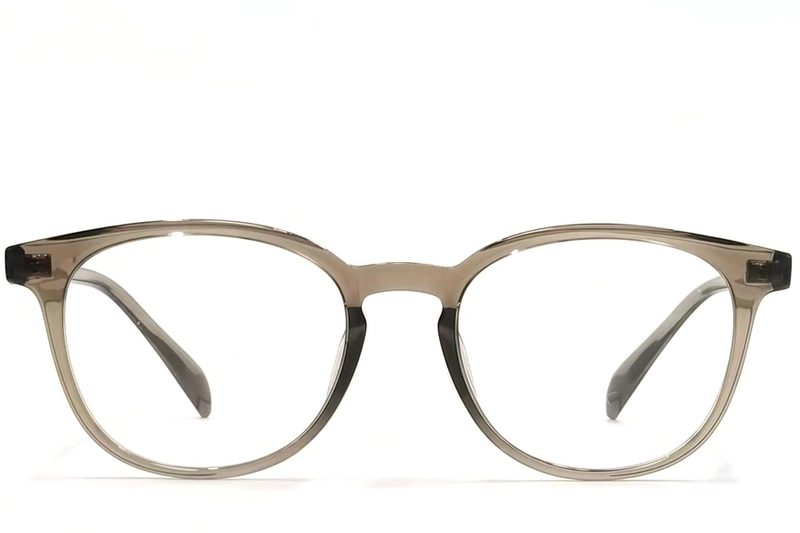 Lunettes ovales marron TR90 #BS1924-0107