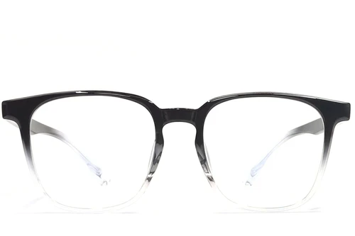 Rechteckige schwarze TR90-Brille #BS1924-0118
