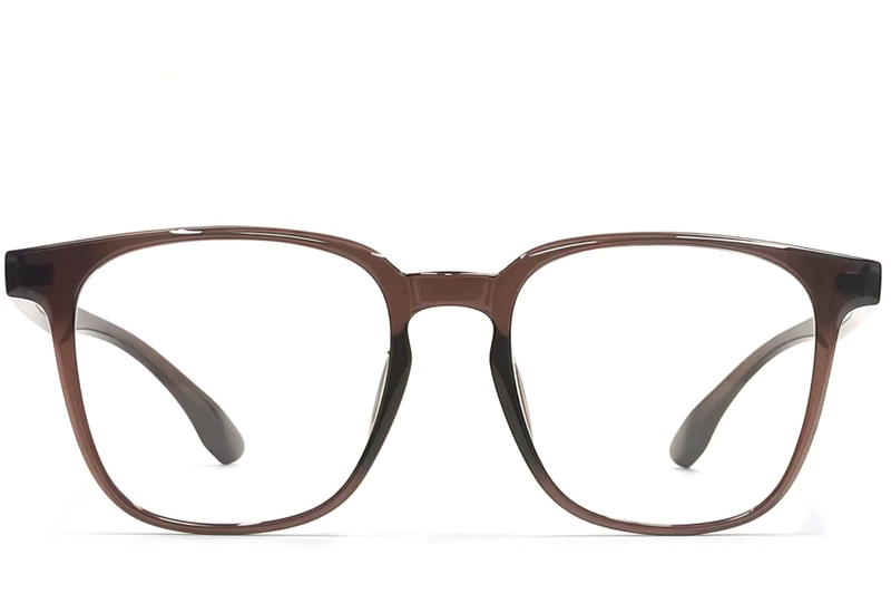 Rectangular Brown TR90 Glasses #BS1924-0119