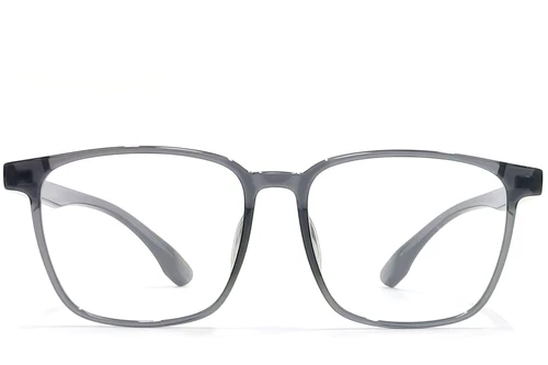 Rechteckige graue TR90-Brille #BS1924-0122