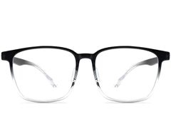 Rechteckige schwarze TR90-Brille #BS1924-0124