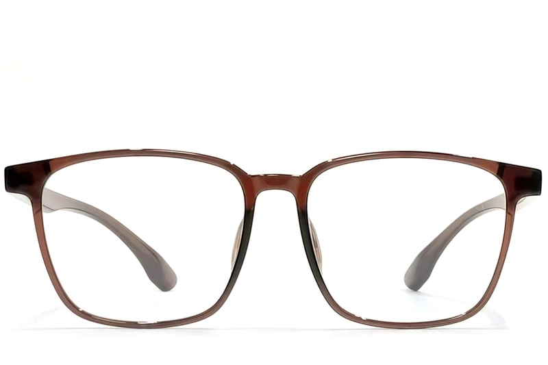 Rechteckige braune TR90-Brille #BS1924-0125