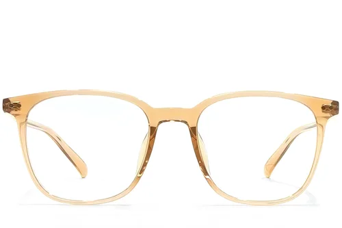Lunettes ovales jaunes TR90 #BS1924-0130