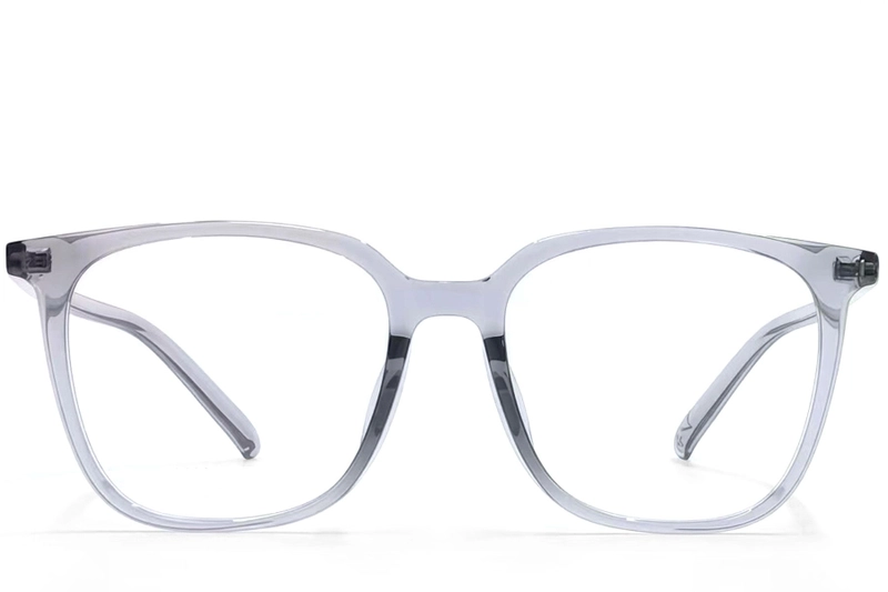 Rechteckige graue TR90-Brille #BS1924-0132