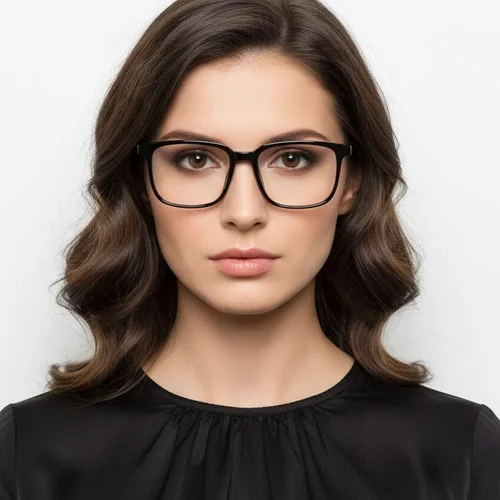 Lunettes rectangulaires noires TR90 #BS1924-0134