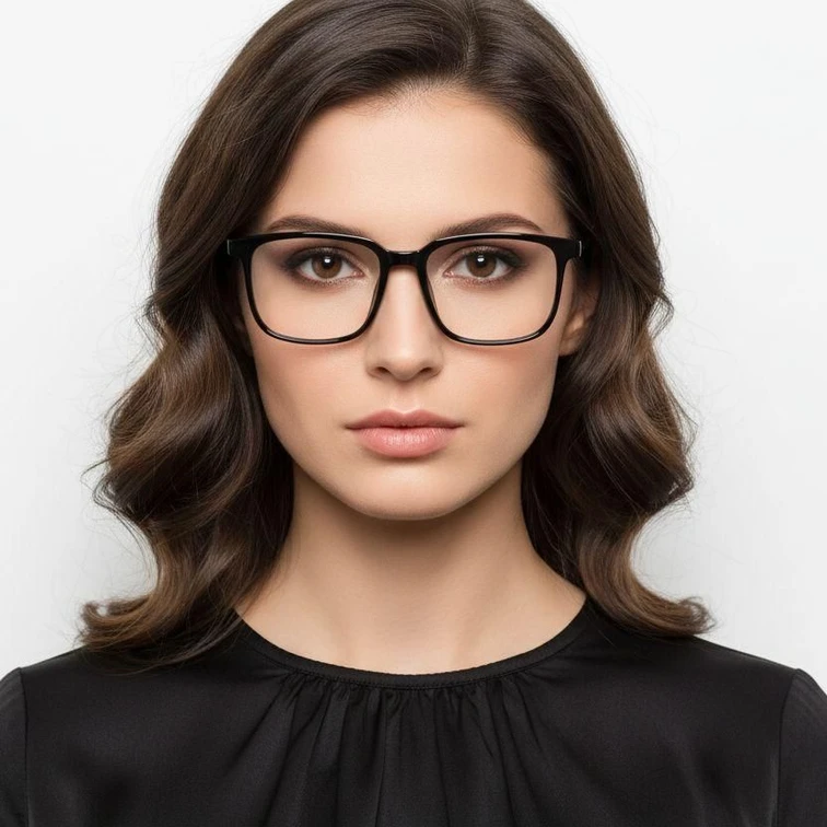 Gafas rectangulares negras TR90 #BS1924-0134