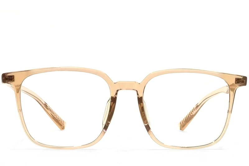 Rechteckige gelbe TR90-Brille #BS1924-0135