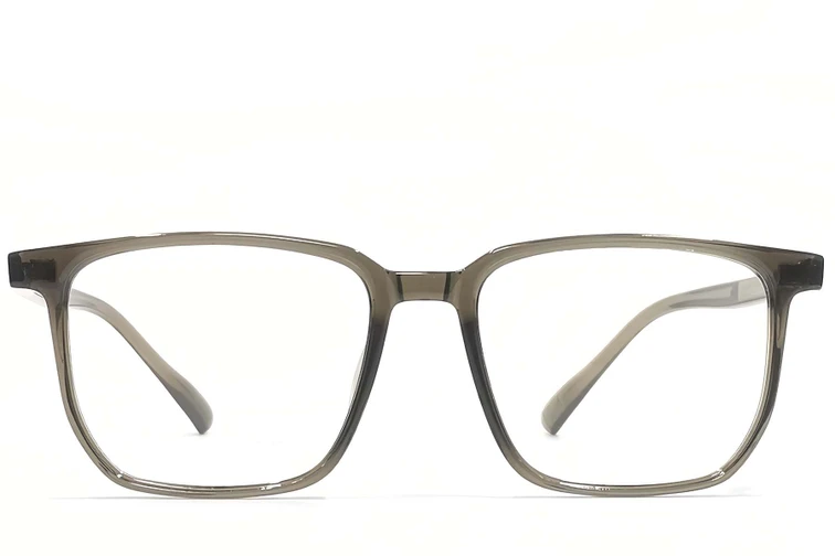 Rechteckige grüne TR90-Brille #BS1924-0136
