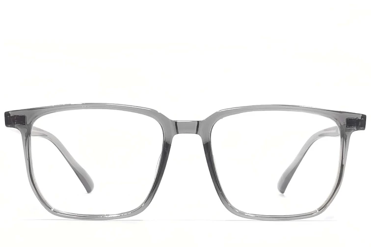 Rechteckige graue TR90-Brille #BS1924-0137