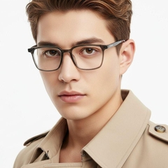 Rectangular Green TR90 Glasses #BS1924-0142