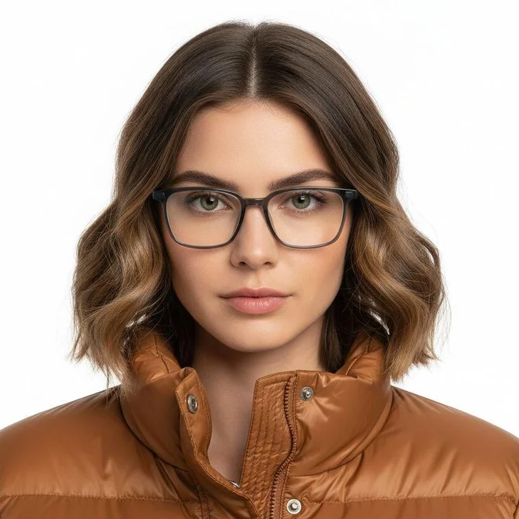 Rectangular Blue TR90 Glasses #BS1924-0144