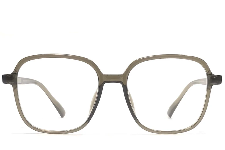 Rechteckige grüne TR90-Brille #BS1924-0148