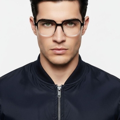 Rectangular Black TR90 Glasses #BS1924-0152