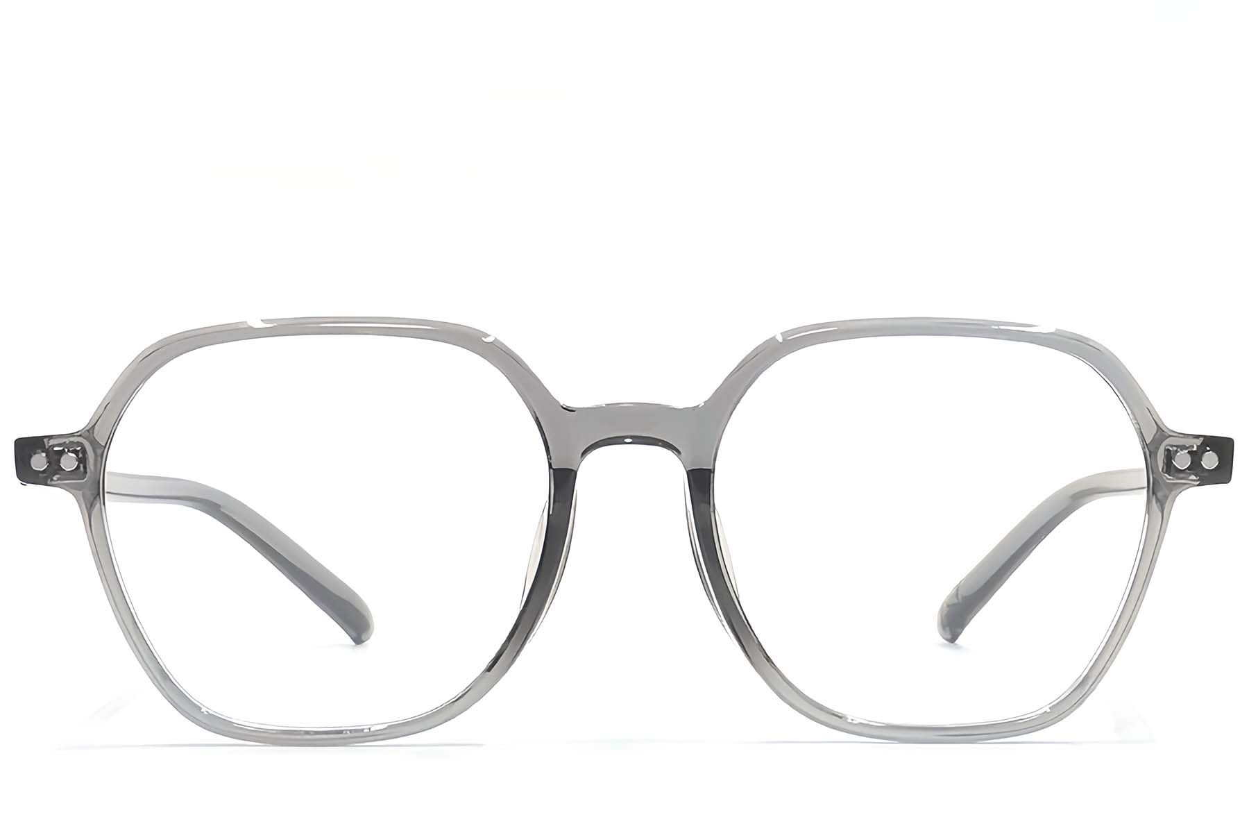 Gafas geométricas grises TR90 #BS1924-0155