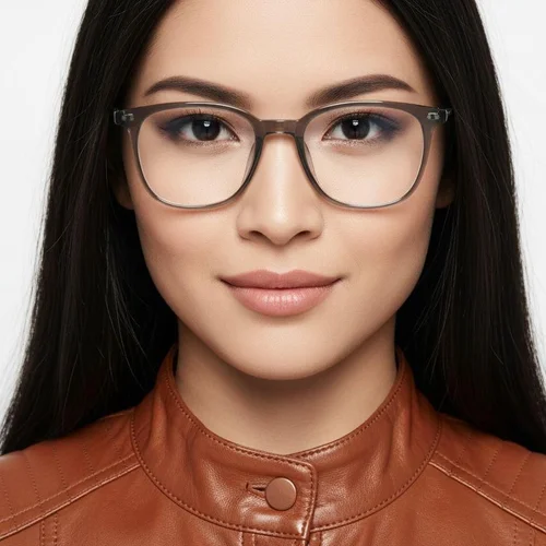 Lunettes rectangulaires vertes TR90 #BS1924-0159