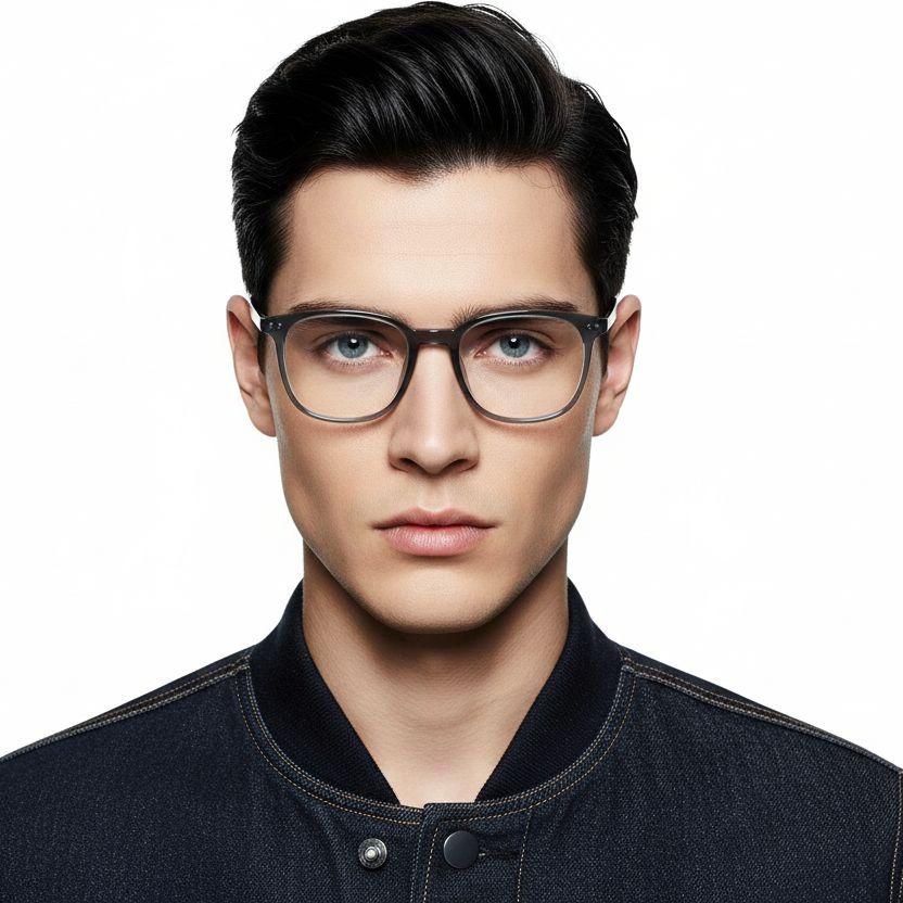 Rectangular Blue TR90 Glasses #BS1924-0161