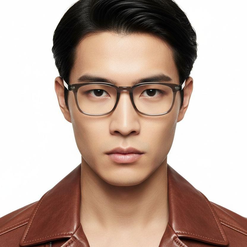 Rectangular Green TR90 Glasses #BS1924-0165