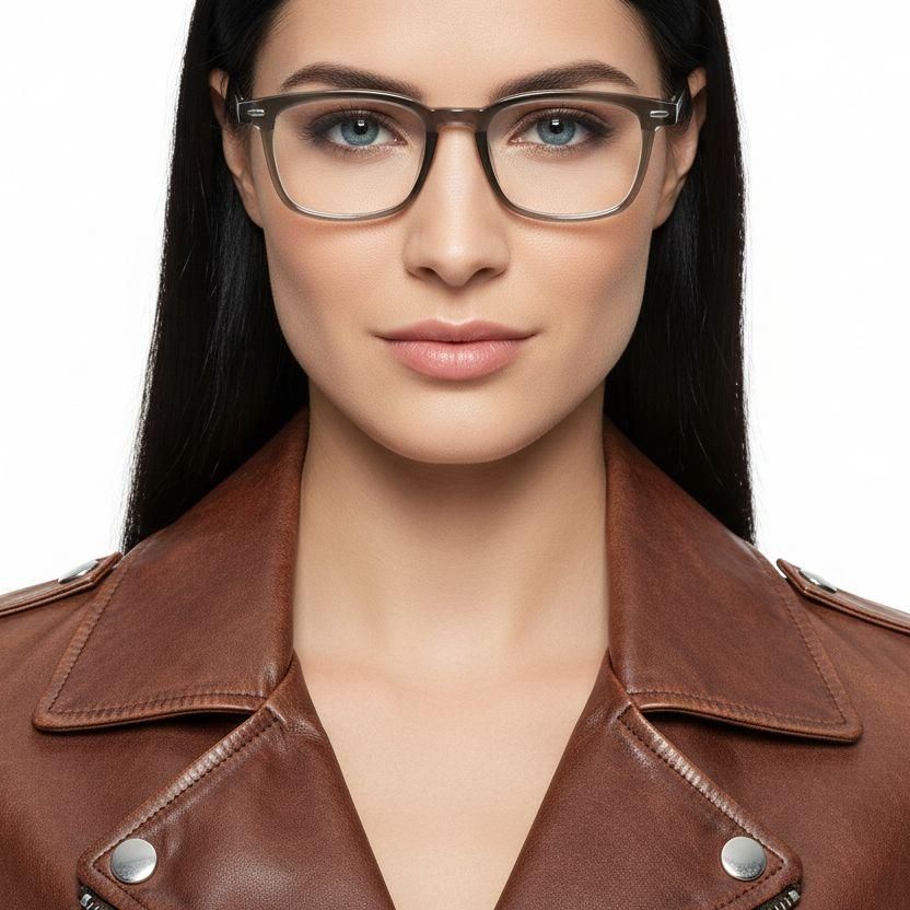 Occhiali rettangolari verdi in TR90 #BS1924-0165