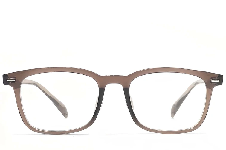 Rectangular Brown TR90 Glasses #BS1924-0168