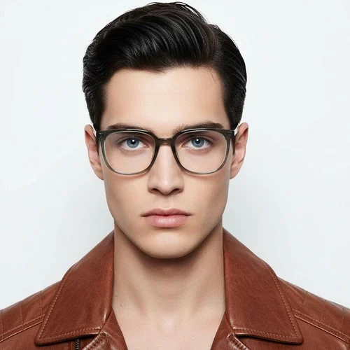 Lunettes rectangulaires vertes TR90 #BS1924-0171