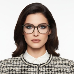 Gafas rectangulares TR90 verdes #BS1924-0171