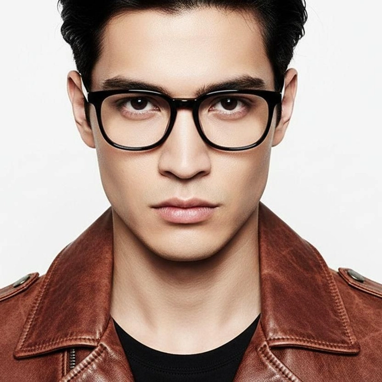 Rectangular Black TR90 Glasses #BS1924-0176