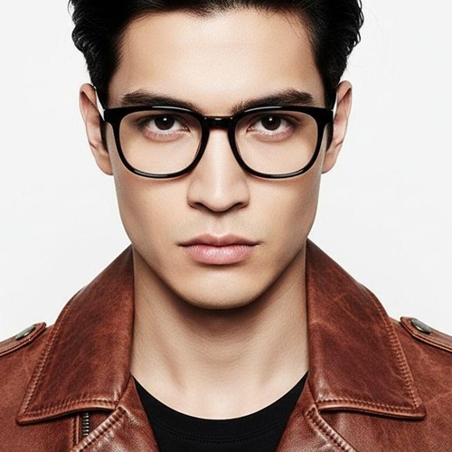 Rectangular Black TR90 Glasses #BS1924-0176