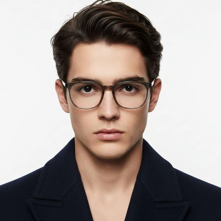 Gafas rectangulares TR90 verdes #BS1924-0177
