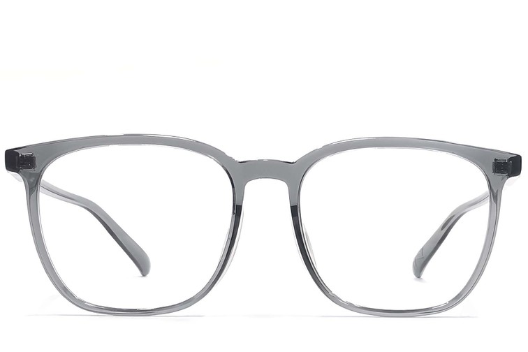 Rechteckige graue TR90-Brille #BS1924-0178
