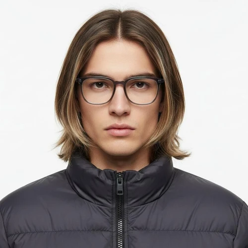 Rectangular Blue TR90 Glasses #BS1924-0179