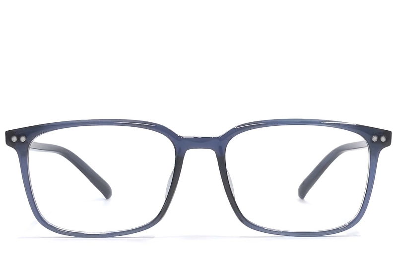 Lunettes rectangulaires bleues TR90 #BS1924-0187
