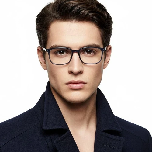 Rectangular Blue TR90 Glasses #BS1924-0187