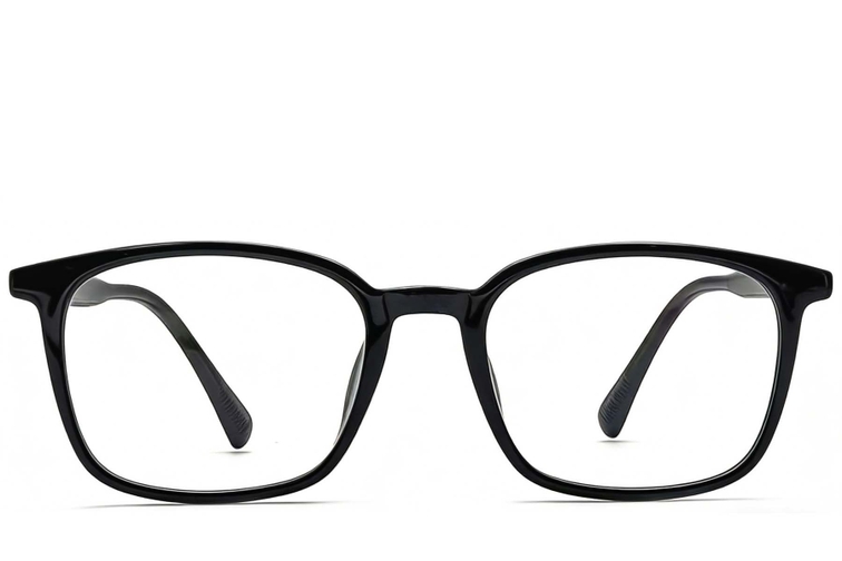 Rectangular Black TR90 Glasses #BS1924-0188