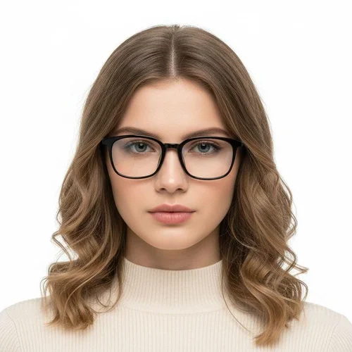 Lunettes rectangulaires noires TR90 #BS1924-0188