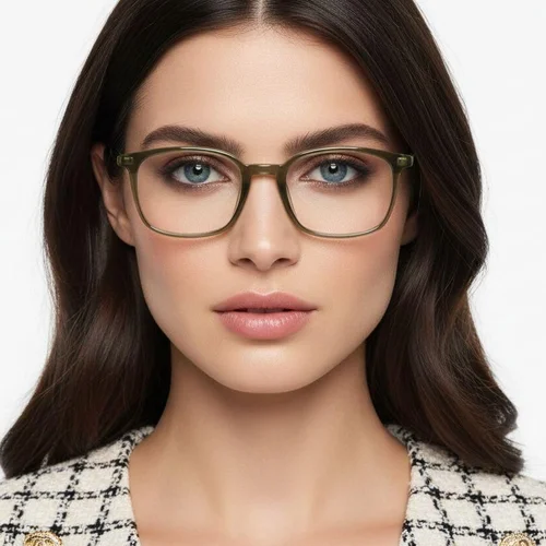 Lunettes rectangulaires vertes TR90 #BS1924-0189
