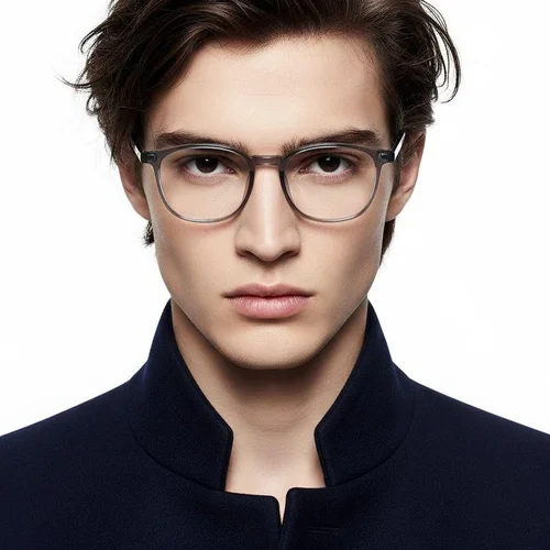 Lunettes rectangulaires grises TR90 #BS1924-0196