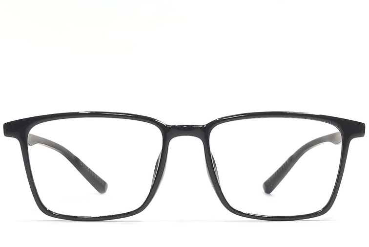Rechteckige schwarze TR90-Brille #BS1924-0200