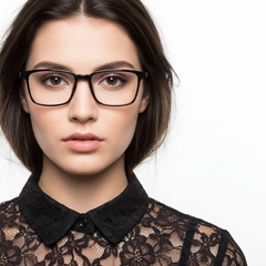 Rectangular Black TR90 Glasses #BS1924-0200