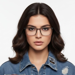 Rectangular Green TR90 Glasses #BS1924-0201