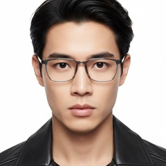 Lunettes rectangulaires grises TR90 #BS1924-0202