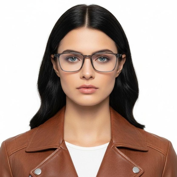 Rectangular Gray TR90 Glasses #BS1924-0202