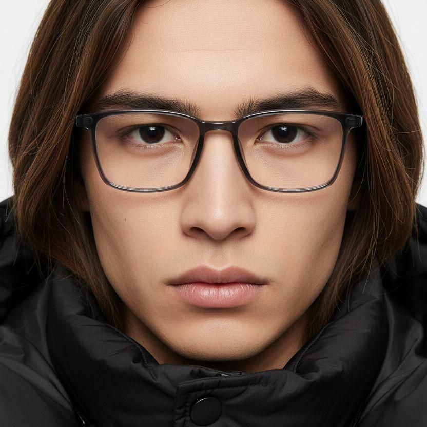 Rectangular Blue TR90 Glasses #BS1924-0203