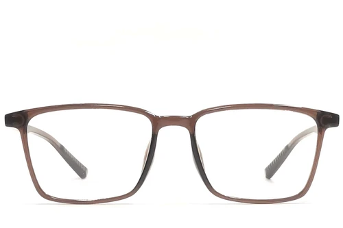 Rectangular Brown TR90 Glasses #BS1924-0204