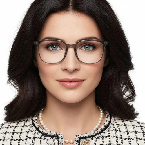 Lunettes rectangulaires vertes TR90 #BS1924-0207