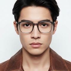 Lunettes rectangulaires grises TR90 #BS1924-0208