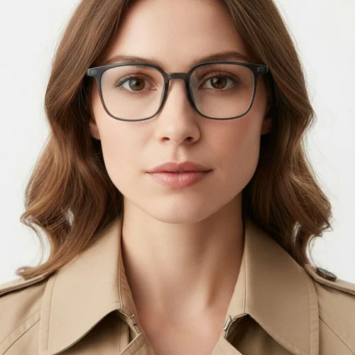 Lunettes rectangulaires bleues TR90 #BS1924-0209