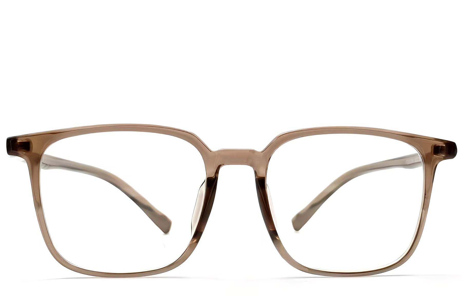 Lunettes rectangulaires marron TR90 #BS1924-0210