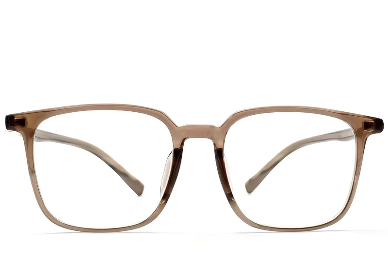 Lunettes rectangulaires marron TR90 #BS1924-0210