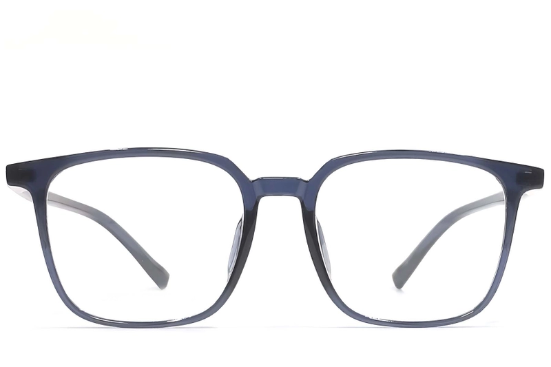 Lunettes rectangulaires bleues TR90 #BS1924-0211