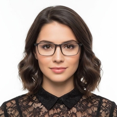 Lunettes rectangulaires bleues TR90 #BS1924-0214